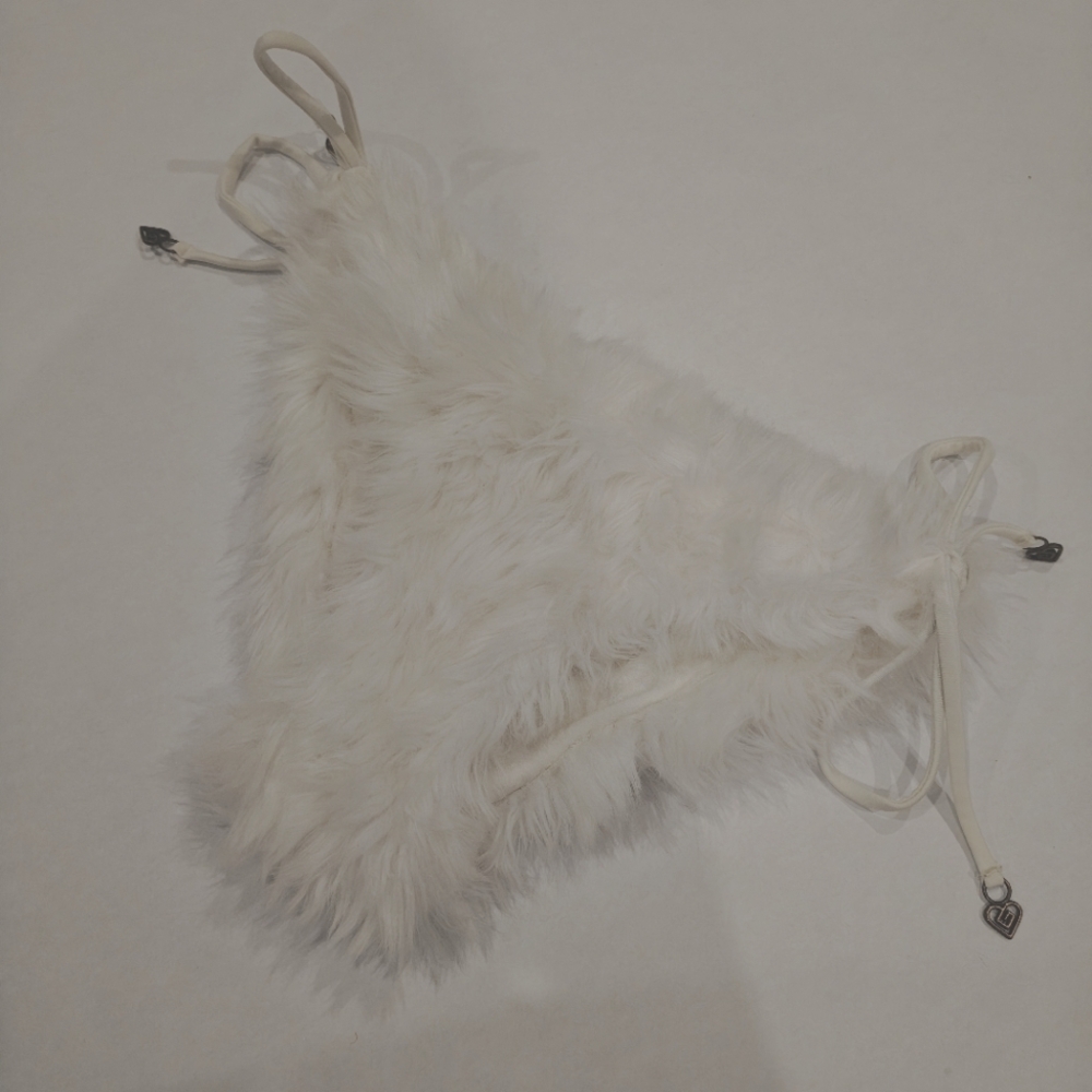 FAUX FUR BIKINI BOTTOMS * SIZE SMALL